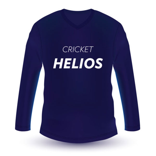 Cricket Helios Long Sleeve T-Shirt (Navy Blue) | Shine Titan